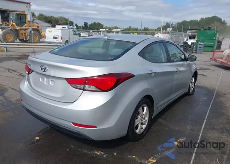 2014 Hyundai Elantra Se from USA, damaged, VIN KMHDH4AE5EU029548